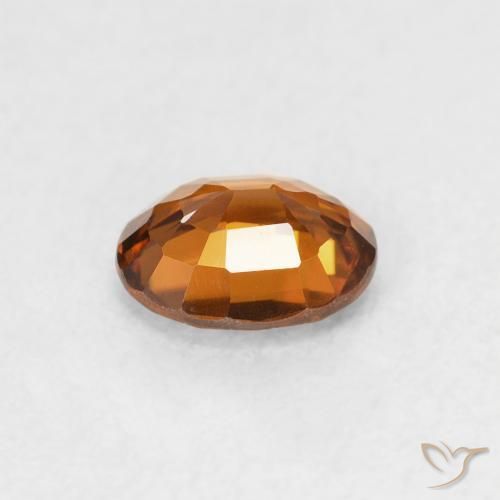 9,17 ctw natürlicher tieforange Zirkon, Oval, VVS