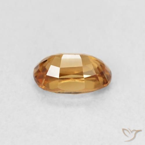 9,17 ctw natürlicher Rostorange Zirkon, Oval, VVS