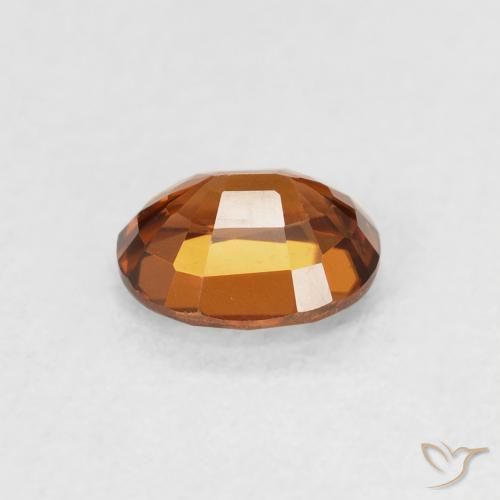 9,17 ctw natürlicher rötlich-orange Zirkon, Oval, VVS