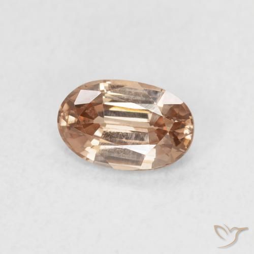 9,17 ctw natürlicher Helles Orangerosa Zirkon, Oval, VVS