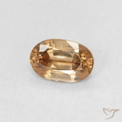9,17 ctw natürlicher Mittleres Gold Zirkon, Oval, VVS