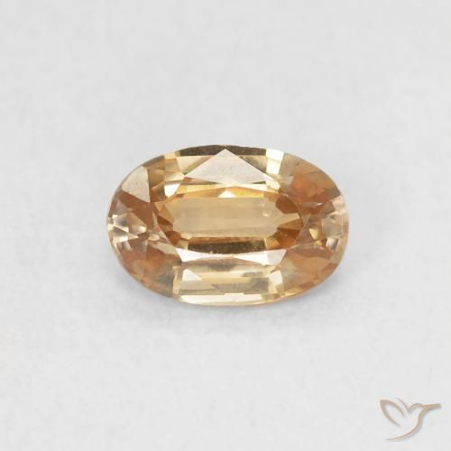0.66ct Natürlicher Orange-Golden Zirkon, Oval, VVS