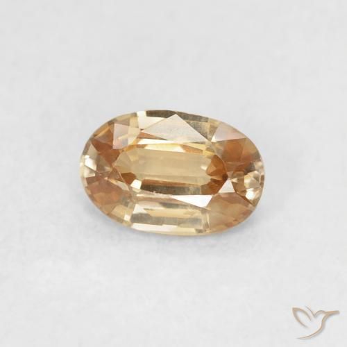 9,17 ctw natürlicher Orange-Golden Zirkon, Oval, VVS