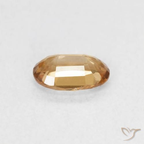 9,17 ctw natürlicher Orange-Golden Zirkon, Oval, VVS