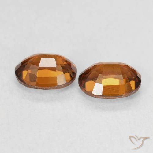 1.26 ct natürliche rötlich-orange Zirkon-Edelsteine, Oval, VVS