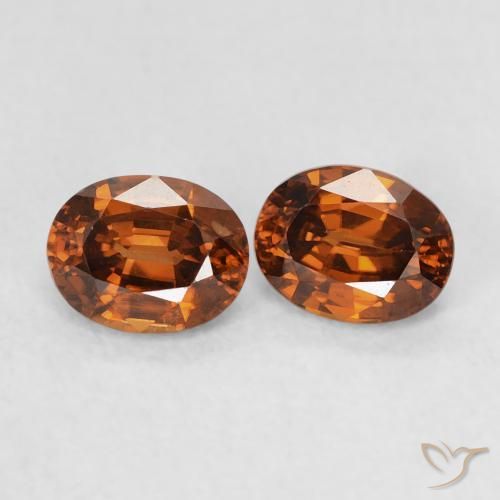 1.15 ct natürliche Amber Orange Zirkon-Edelsteine, Oval, VVS