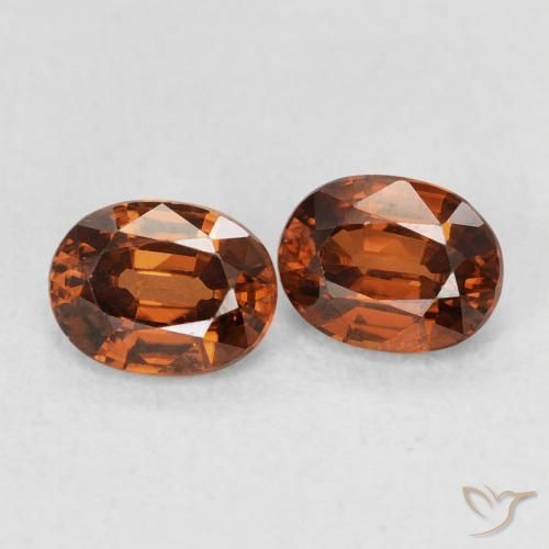 1.23 ct natürliche Amber Orange Zirkon-Edelsteine, Oval, VVS
