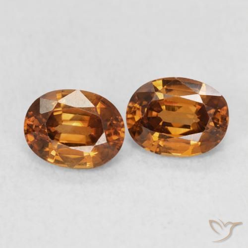 1.21 ct natürliche Mittelorange Zirkon-Edelsteine, Oval, VVS