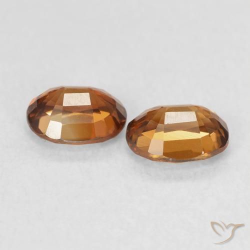 1.21 ct natürliche Mittelorange Zirkon-Edelsteine, Oval, VVS