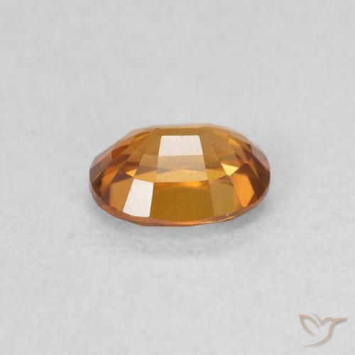 9,17 ctw natürlicher orange-braun Zirkon, Oval, VVS