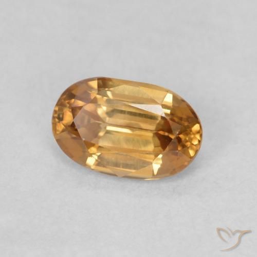 9,17 ctw natürlicher Mittelorange Zirkon, Oval, VVS