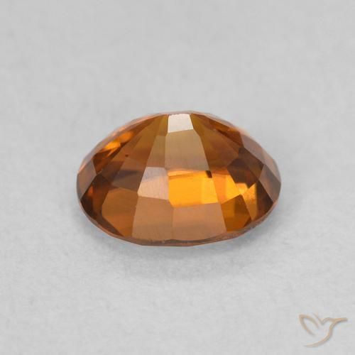 9,17 ctw natürlicher tieforange Zirkon, Oval, VVS