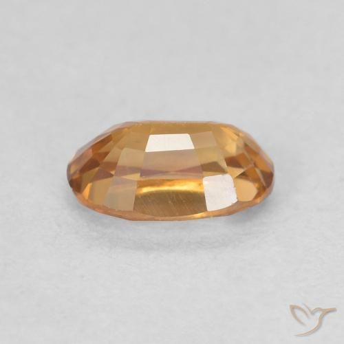 9,17 ctw natürlicher orange-braun Zirkon, Oval, VVS