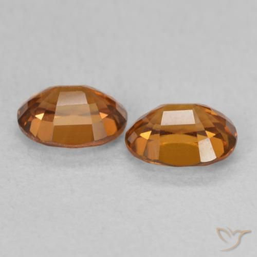 1.27 ct natürliche Medium Dark-Orange Zirkon-Edelsteine, Oval, VVS-VS