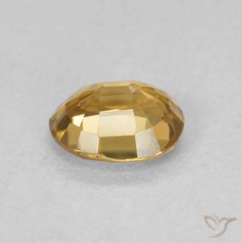 9,17 ctw natürlicher gold-braun Zirkon, Oval, VVS
