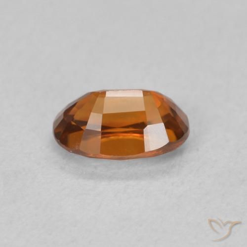 9,17 ctw natürlicher tieforange Zirkon, Oval, VVS