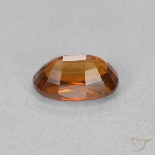 9,17 ctw natürlicher Medium Dark-Orange Zirkon, Oval, VVS