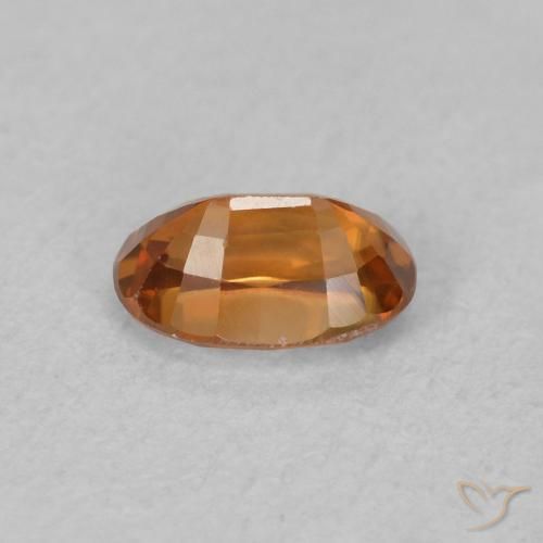 9,17 ctw natürlicher Medium Dark-Orange Zirkon, Oval, VVS