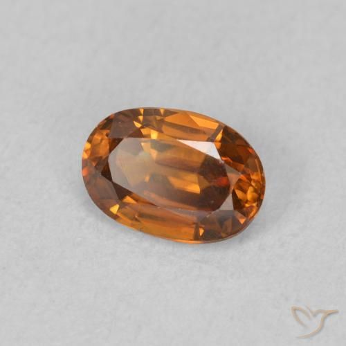 9,17 ctw natürlicher Medium Dark-Orange Zirkon, Oval, VVS