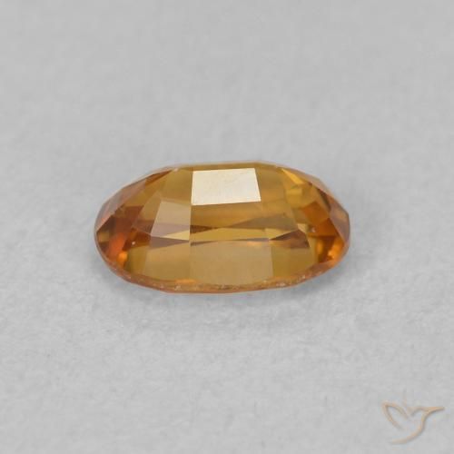 9,17 ctw natürlicher orange-braun Zirkon, Oval, VVS