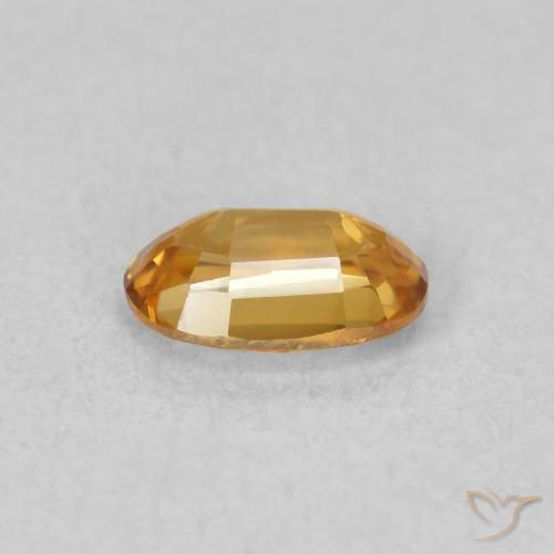 9,17 ctw natürlicher tieforange Zirkon, Oval, VVS