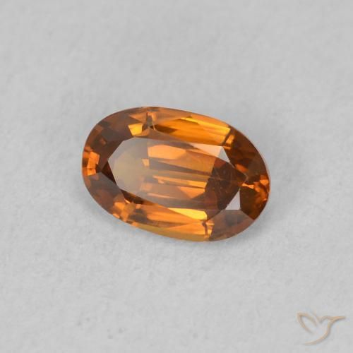 9,17 ctw natürlicher Mittelorange Zirkon, Oval, VVS
