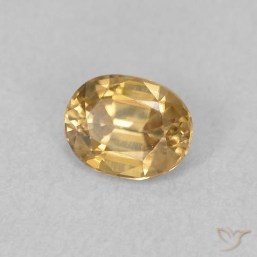 9,17 ctw natürlicher Golden Zirkon, Oval, VVS