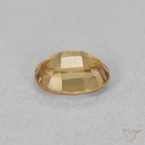 9,17 ctw natürlicher Golden Zirkon, Oval, VVS