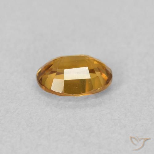 9,17 ctw natürlicher Mittleres Gold Zirkon, Oval, VVS