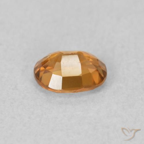 9,17 ctw natürlicher orange-braun Zirkon, Oval, VVS