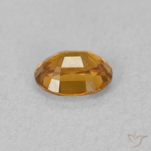 9,17 ctw natürlicher Rostorange Zirkon, Oval, VVS