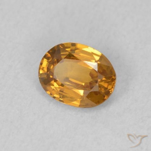 9,17 ctw natürlicher Mittelorange Zirkon, Oval, VVS