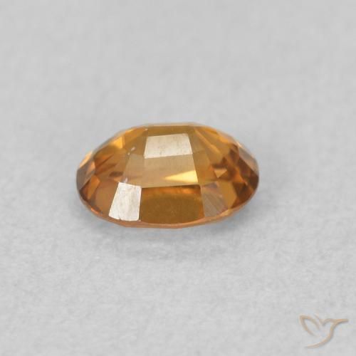 9,17 ctw natürlicher orange-braun Zirkon, Oval, VVS