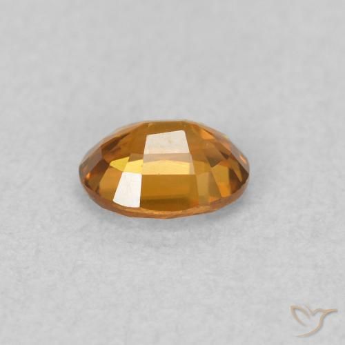 9,17 ctw natürlicher orange-braun Zirkon, Oval, VVS