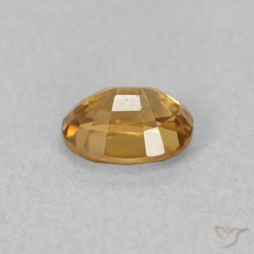 9,17 ctw natürlicher gold-braun Zirkon, Oval, VVS