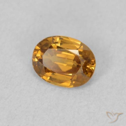 9,17 ctw natürlicher gold-braun Zirkon, Oval, VVS