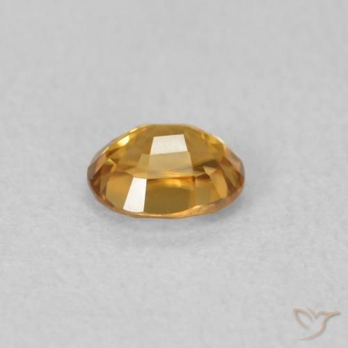9,17 ctw natürlicher gold-braun Zirkon, Oval, VVS