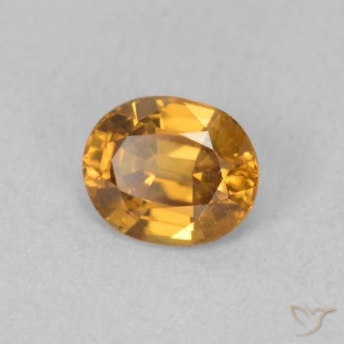 9,17 ctw natürlicher gold-braun Zirkon, Oval, VVS