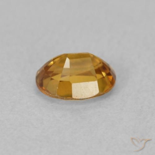 9,17 ctw natürlicher Orange-Gold Zirkon, Oval, VVS