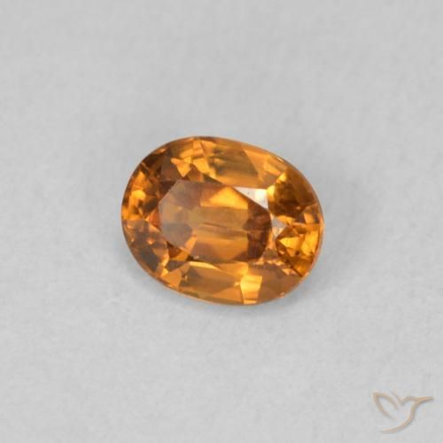9,17 ctw natürlicher Mittelorange Zirkon, Oval, VVS