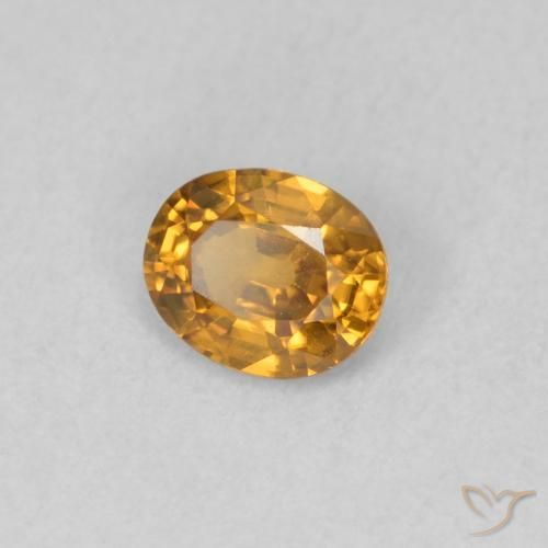 9,17 ctw natürlicher Mittelorange Zirkon, Oval, VVS