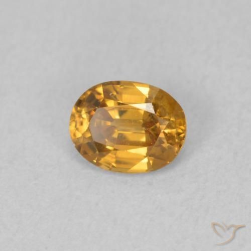 9,17 ctw natürlicher Mittelorange Zirkon, Oval, VVS
