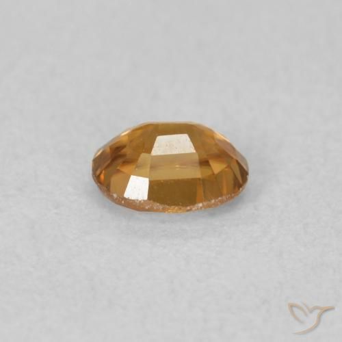9,17 ctw natürlicher tieforange Zirkon, Oval, VVS