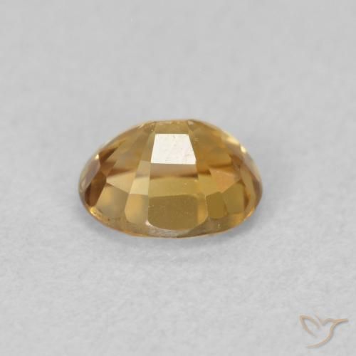 9,17 ctw natürlicher gold-braun Zirkon, Oval, VVS