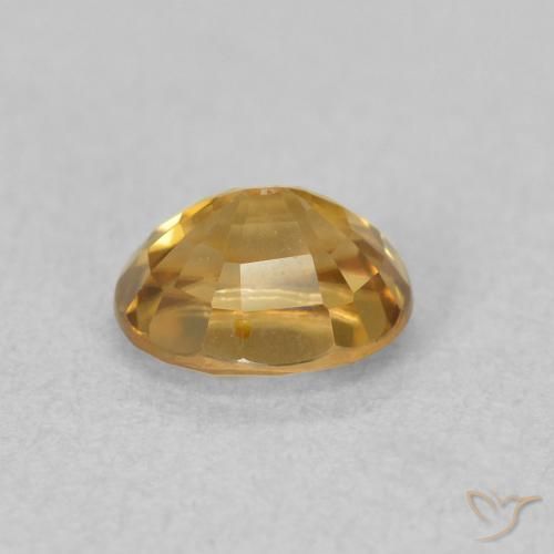 9,17 ctw natürlicher Golden Zirkon, Oval, VVS-VS