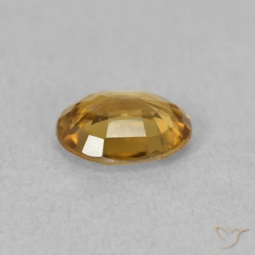 9,17 ctw natürlicher gold-braun Zirkon, Oval, VVS-VS