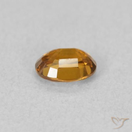 9,17 ctw natürlicher bräunlich-orange Zirkon, Oval, VVS-VS