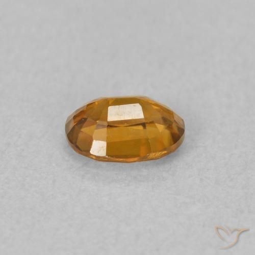 9,17 ctw natürlicher bräunlich-orange Zirkon, Oval, VVS-VS