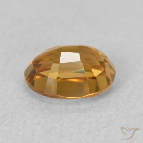 9,17 ctw natürlicher gold-braun Zirkon, Oval, VVS