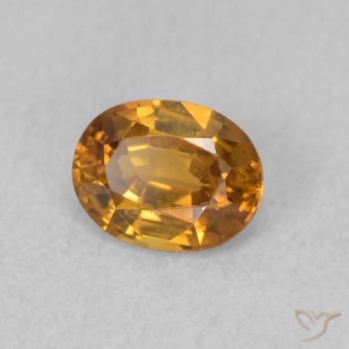 9,17 ctw natürlicher gold-braun Zirkon, Oval, VVS
